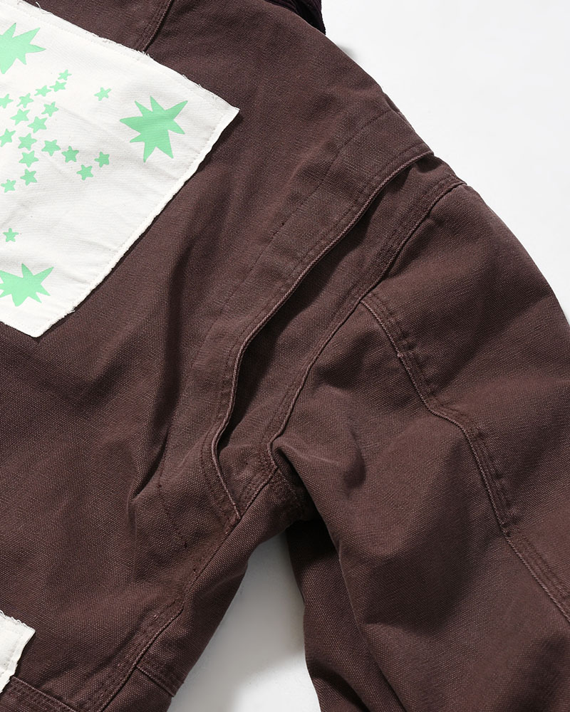 PATCHED ACTIVE JACKET -BURGUNDY-