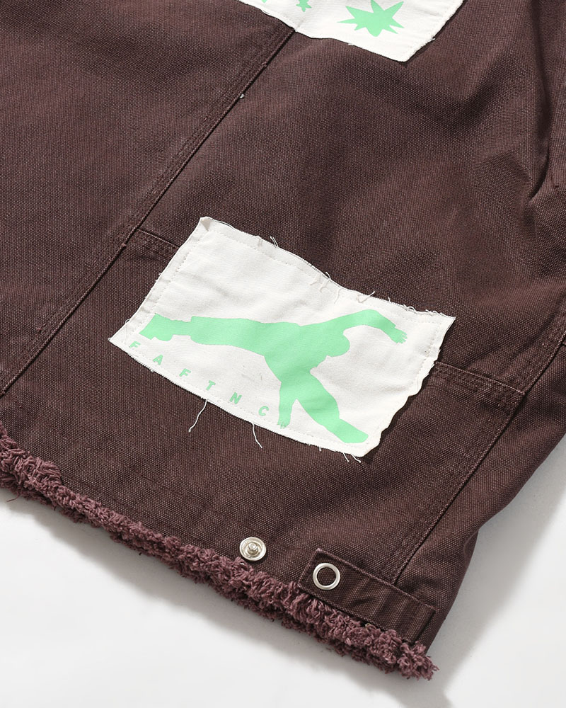 PATCHED ACTIVE JACKET -BURGUNDY-