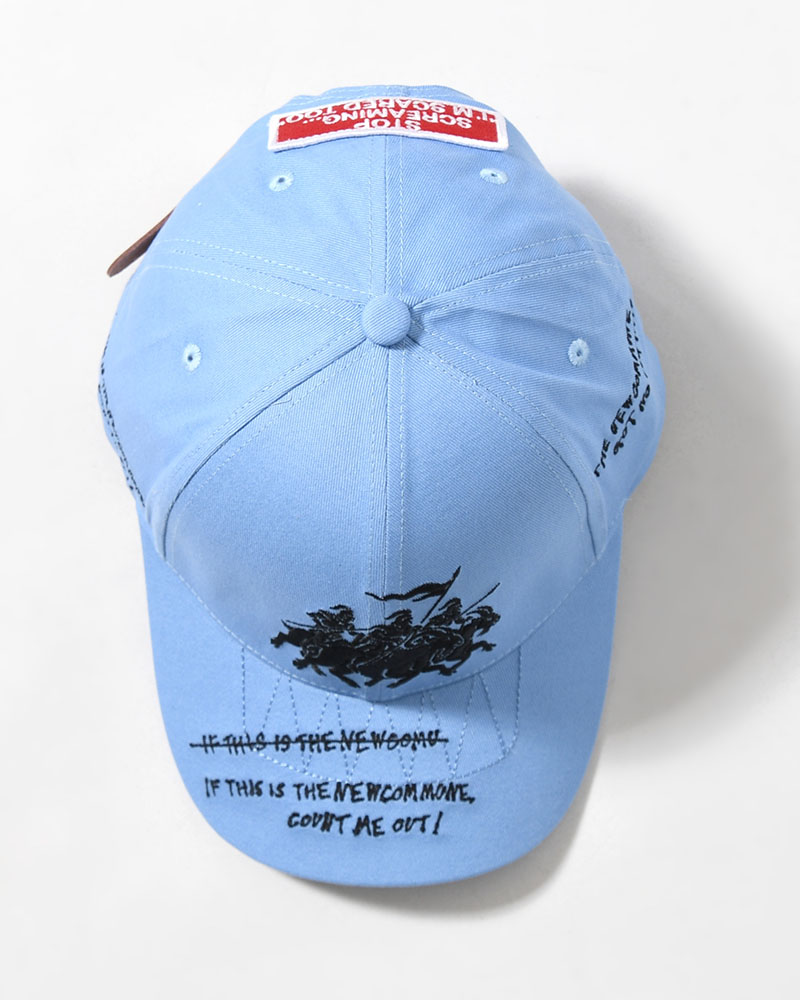 6 PANEL CAP -BLUE-