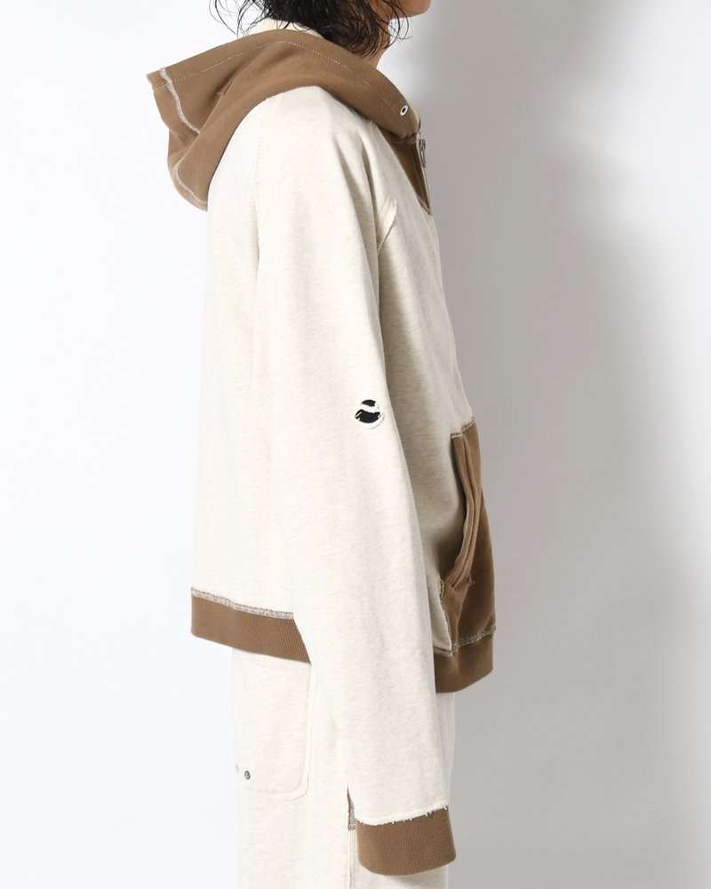 STELLA (ZIP UP HOODIE) -ECRU-