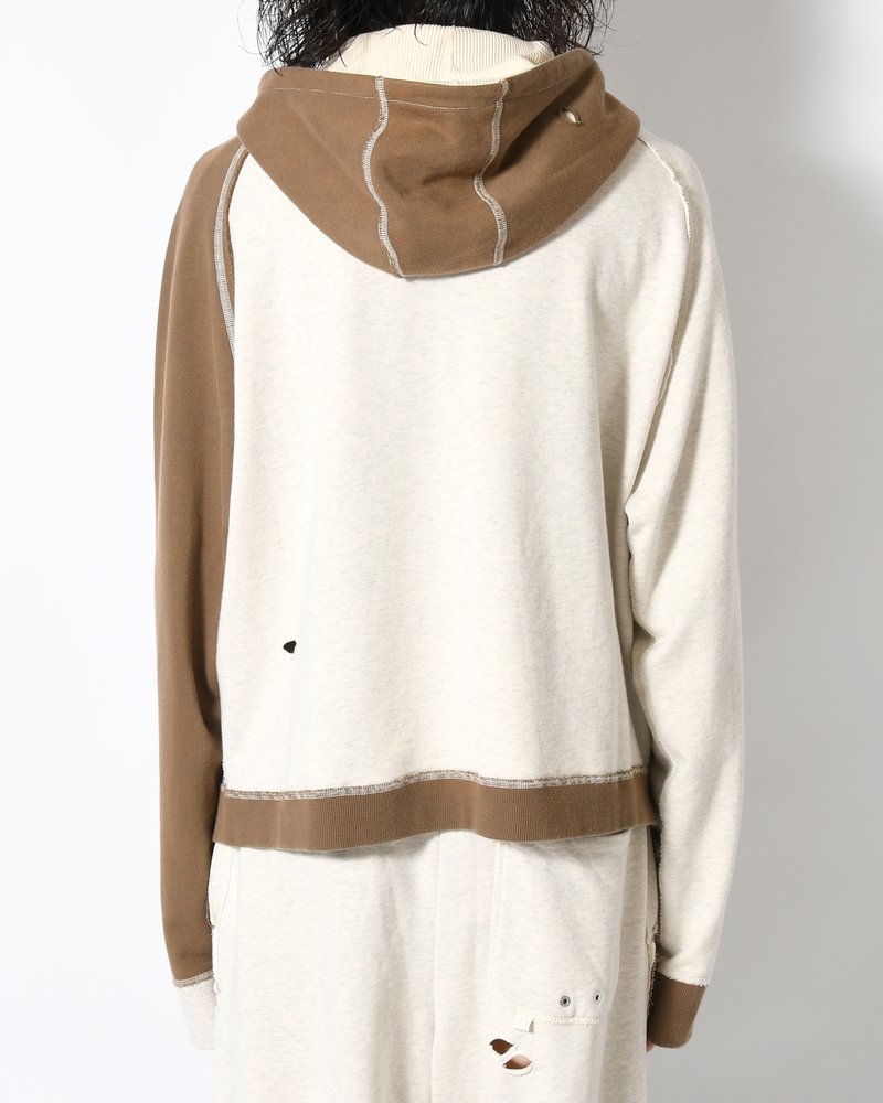 STELLA (ZIP UP HOODIE) -ECRU-