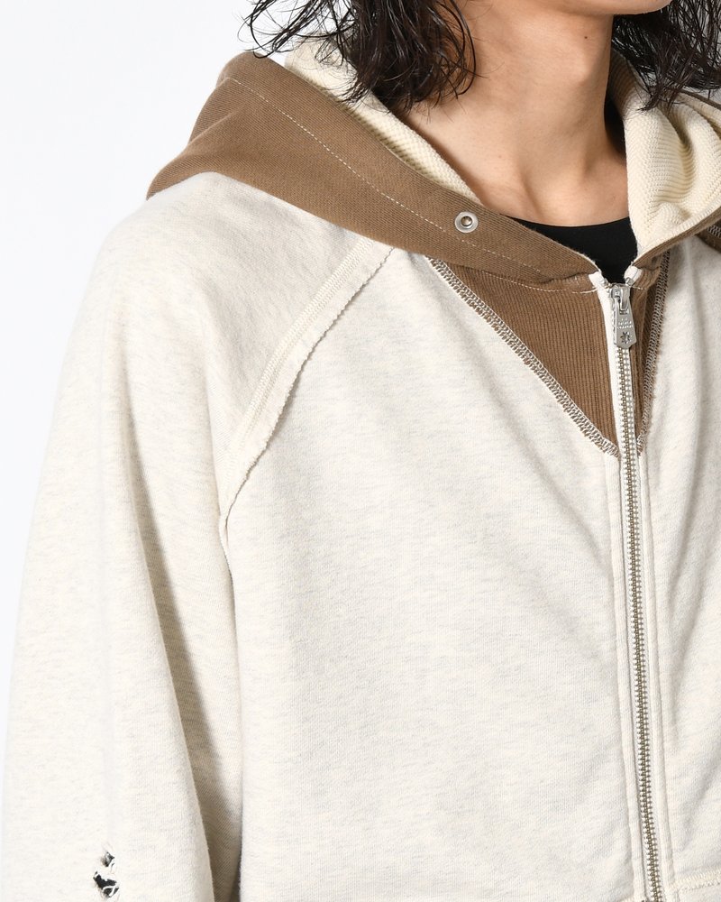STELLA (ZIP UP HOODIE) -ECRU-