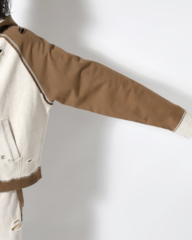 STELLA (ZIP UP HOODIE) -ECRU-