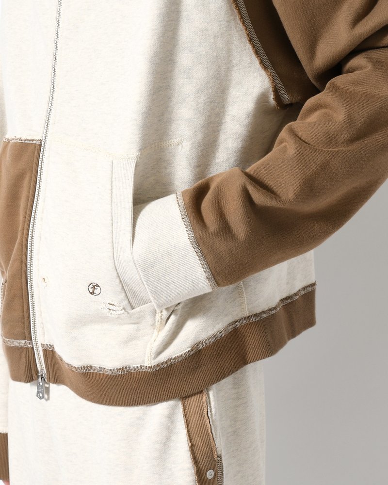 STELLA (ZIP UP HOODIE) -ECRU-