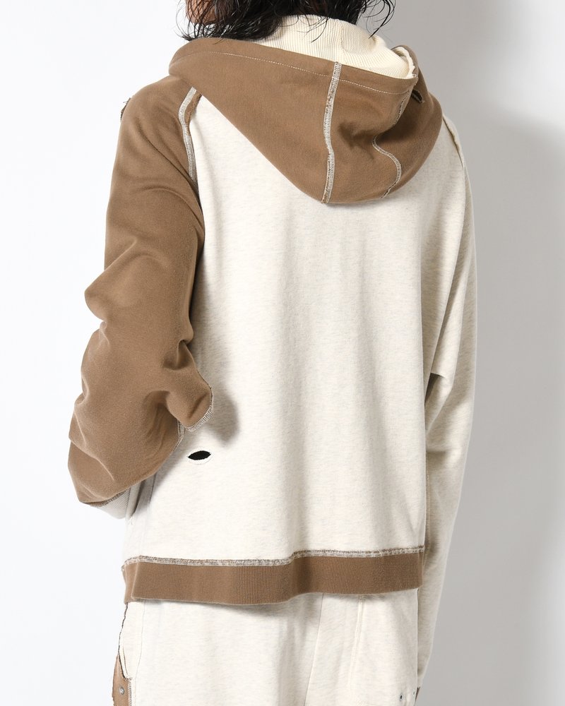 STELLA (ZIP UP HOODIE) -ECRU-