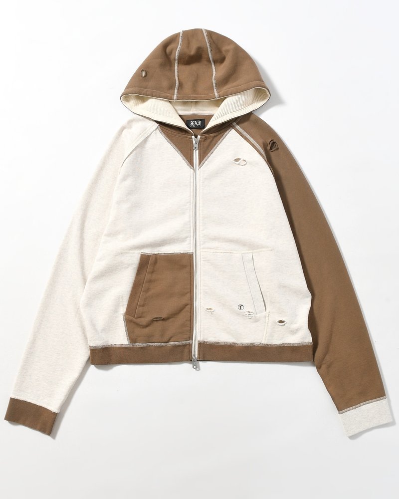 STELLA (ZIP UP HOODIE) -ECRU-