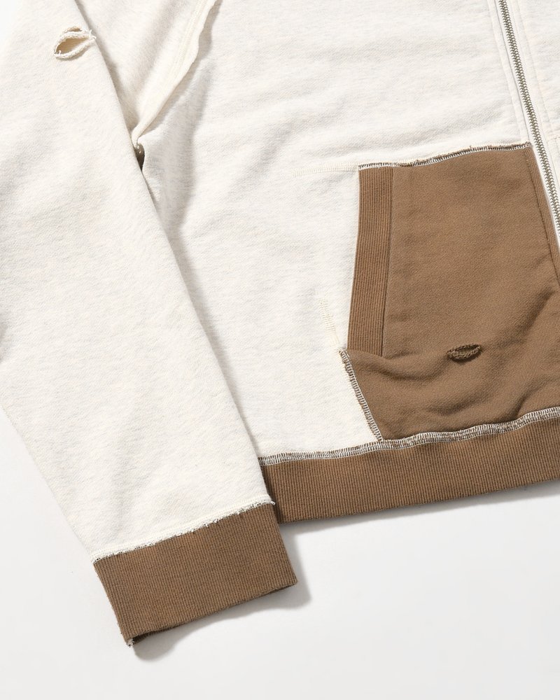 STELLA (ZIP UP HOODIE) -ECRU-
