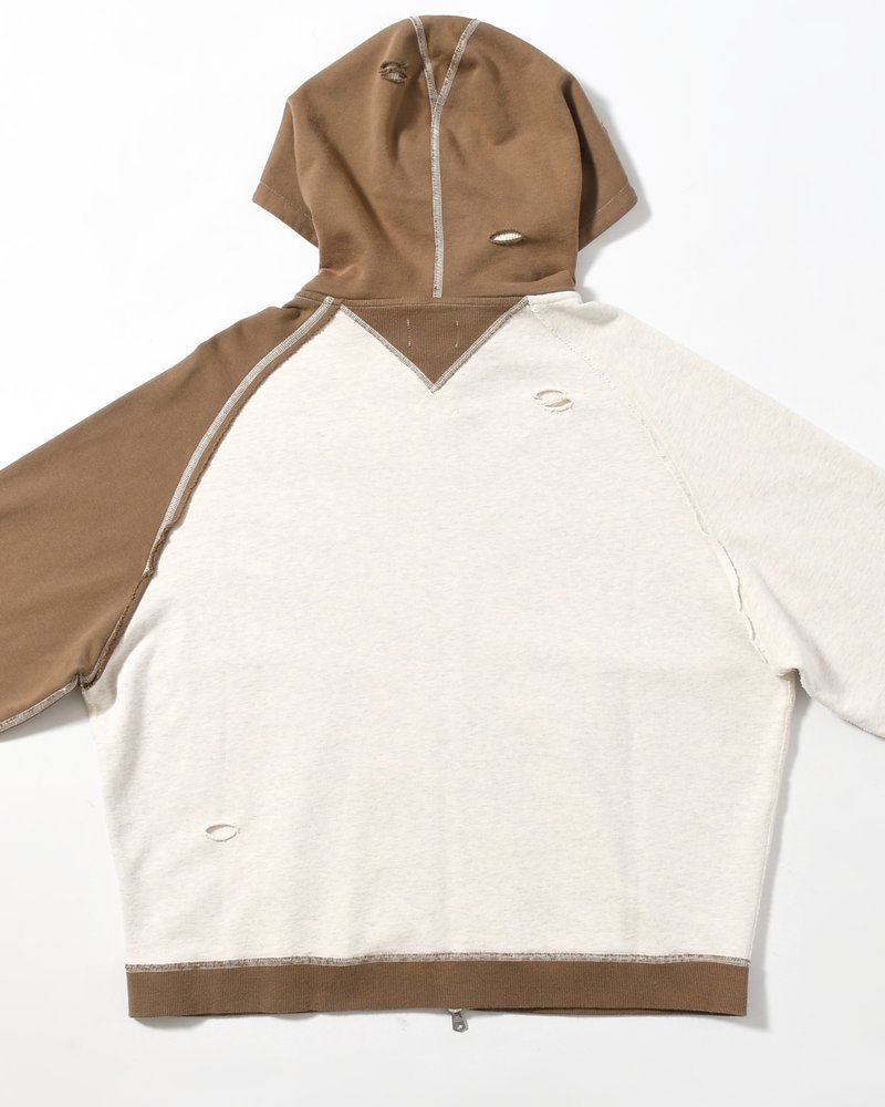 STELLA (ZIP UP HOODIE) -ECRU-