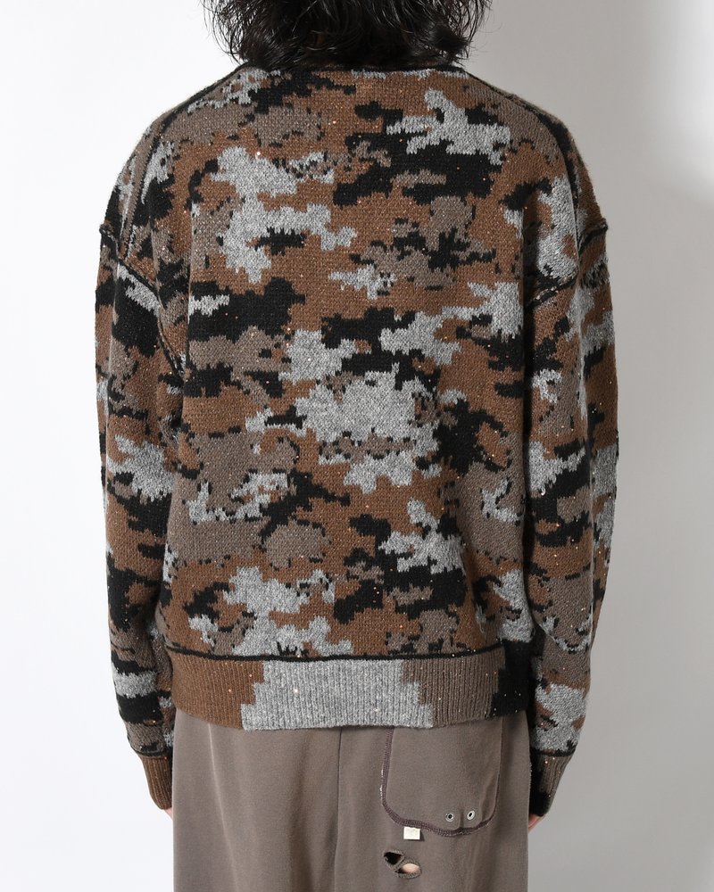 WIK CAMO JACQUARD KNIT -NIGHT CAMO-