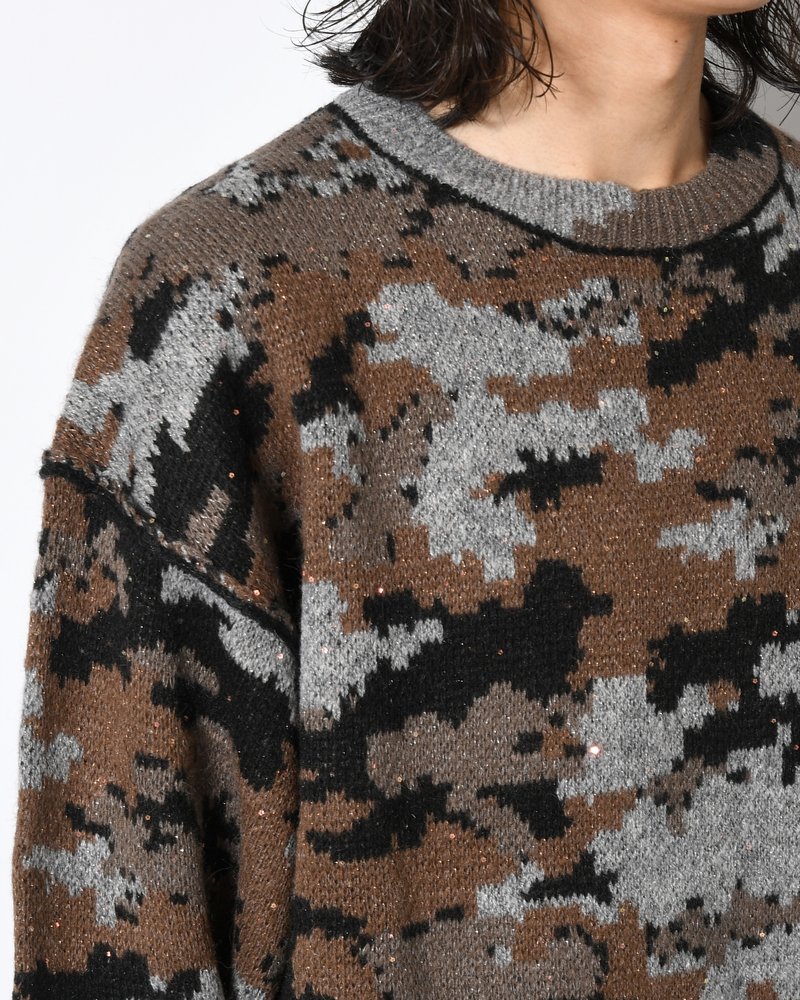 WIK CAMO JACQUARD KNIT -NIGHT CAMO-