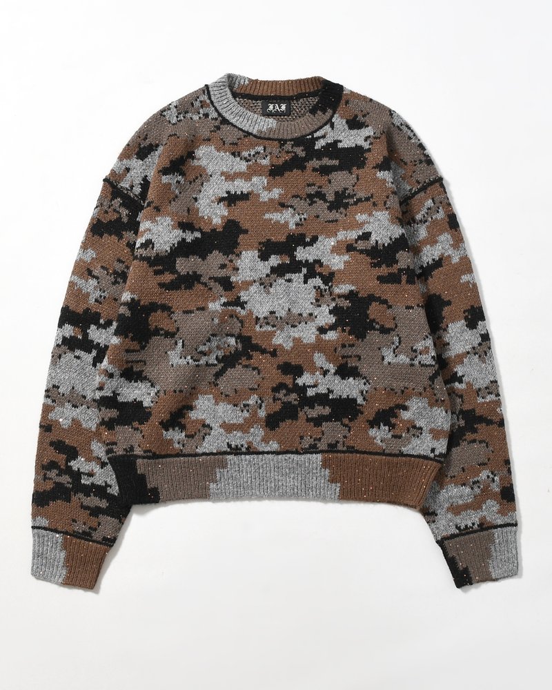 WIK CAMO JACQUARD KNIT -NIGHT CAMO-