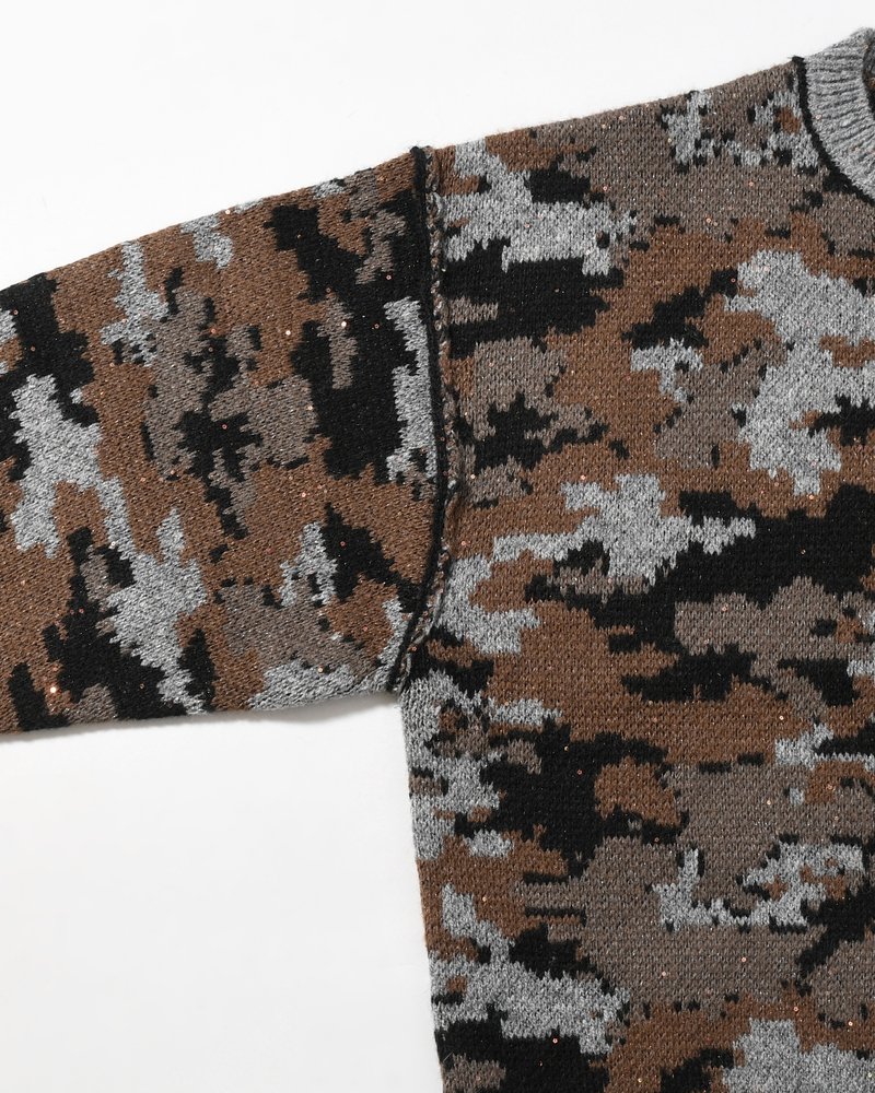 WIK CAMO JACQUARD KNIT -NIGHT CAMO-
