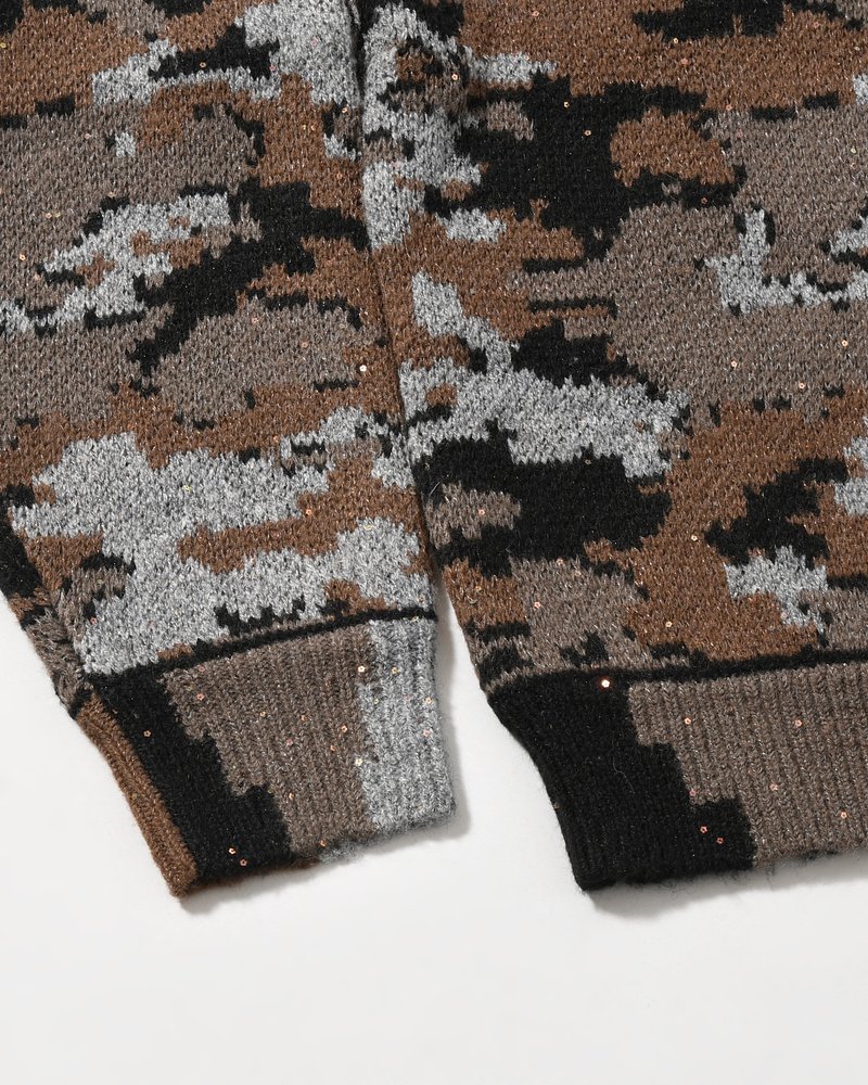 WIK CAMO JACQUARD KNIT -NIGHT CAMO-