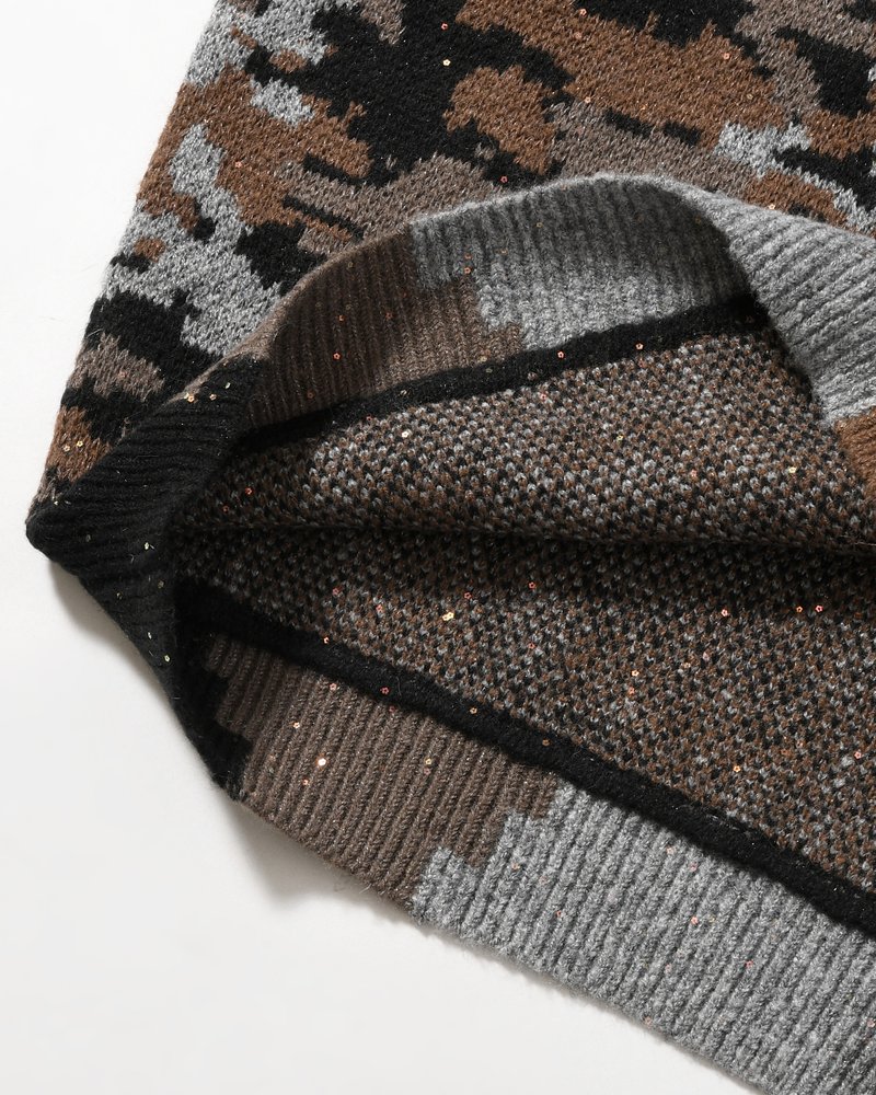 WIK CAMO JACQUARD KNIT -NIGHT CAMO-