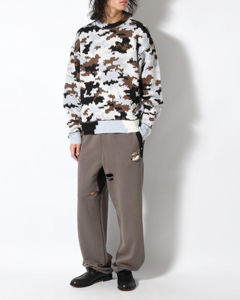 WIK CAMO JACQUARD KNIT -SKY CAMO-