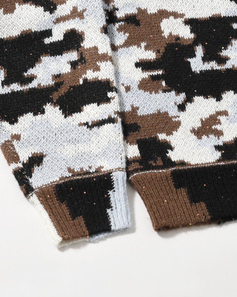 WIK CAMO JACQUARD KNIT -SKY CAMO-