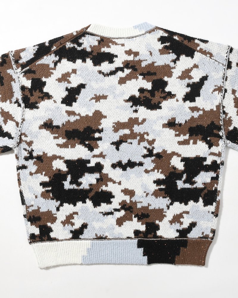 WIK CAMO JACQUARD KNIT -SKY CAMO-