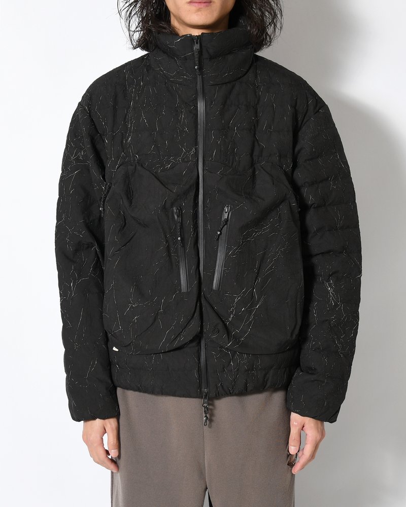 CRACK DOWN JACKET -BLACK-