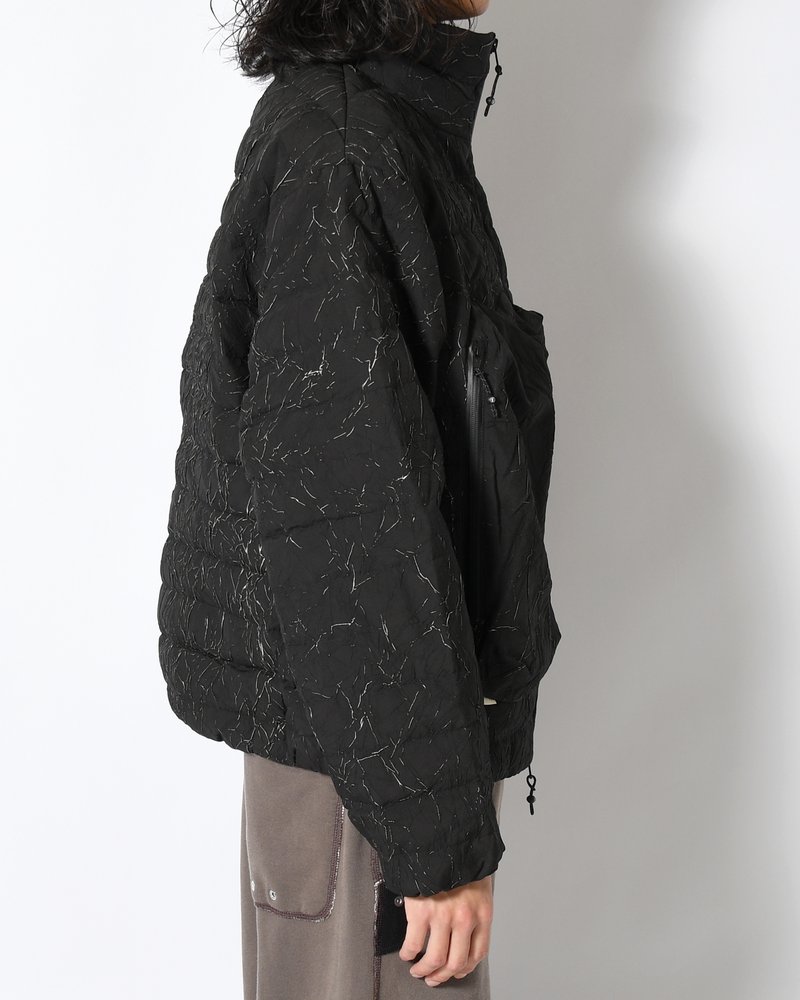 CRACK DOWN JACKET -BLACK-