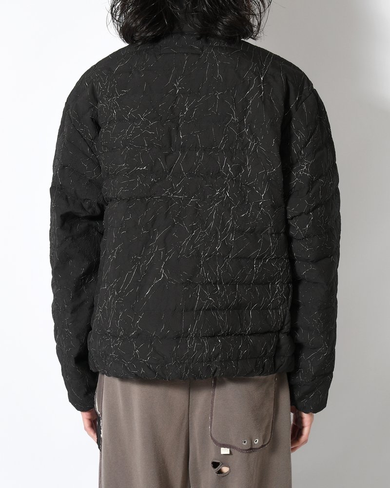 CRACK DOWN JACKET -BLACK-