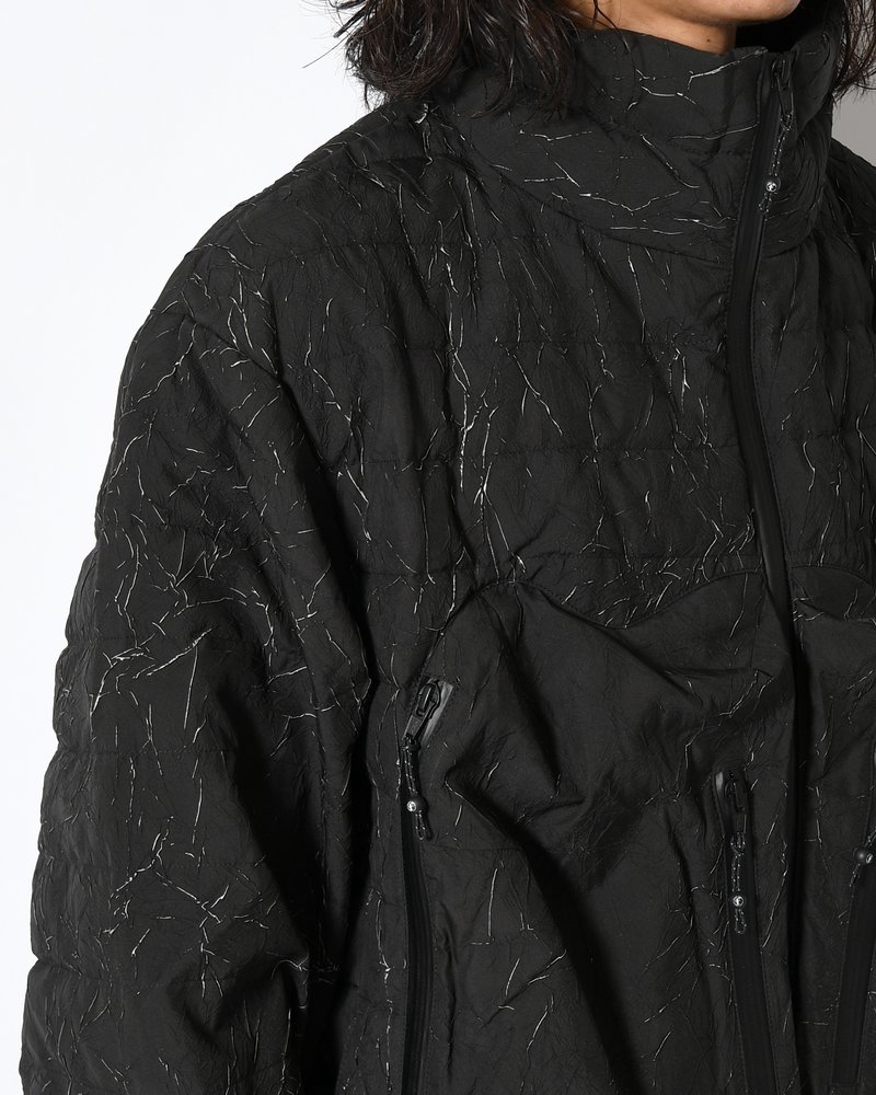 CRACK DOWN JACKET -BLACK-