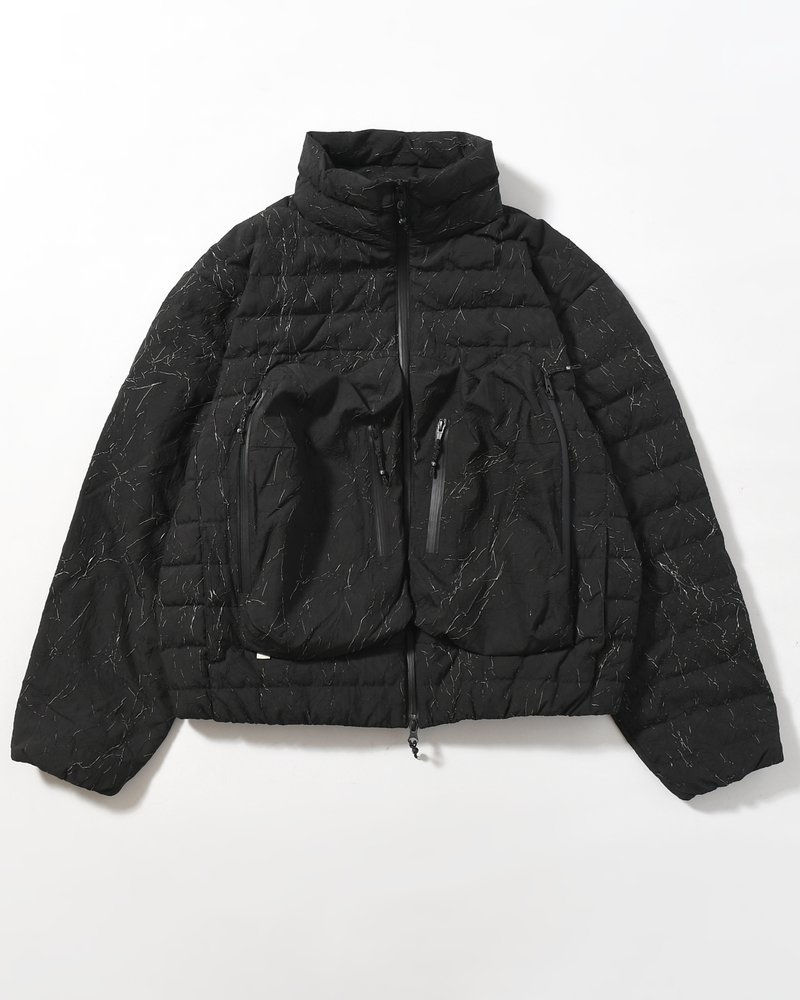 CRACK DOWN JACKET -BLACK-