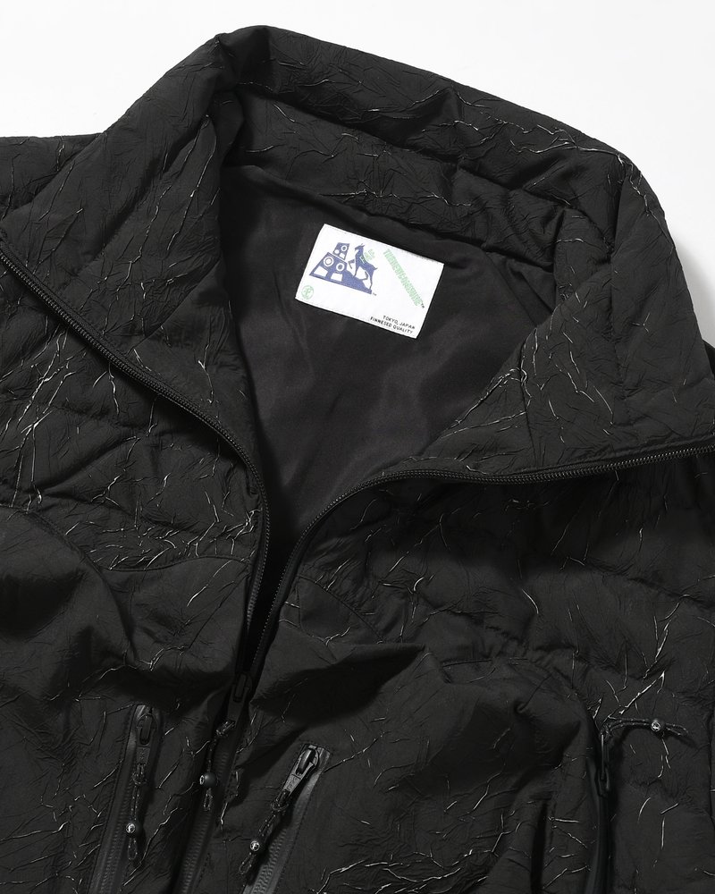 CRACK DOWN JACKET -BLACK-