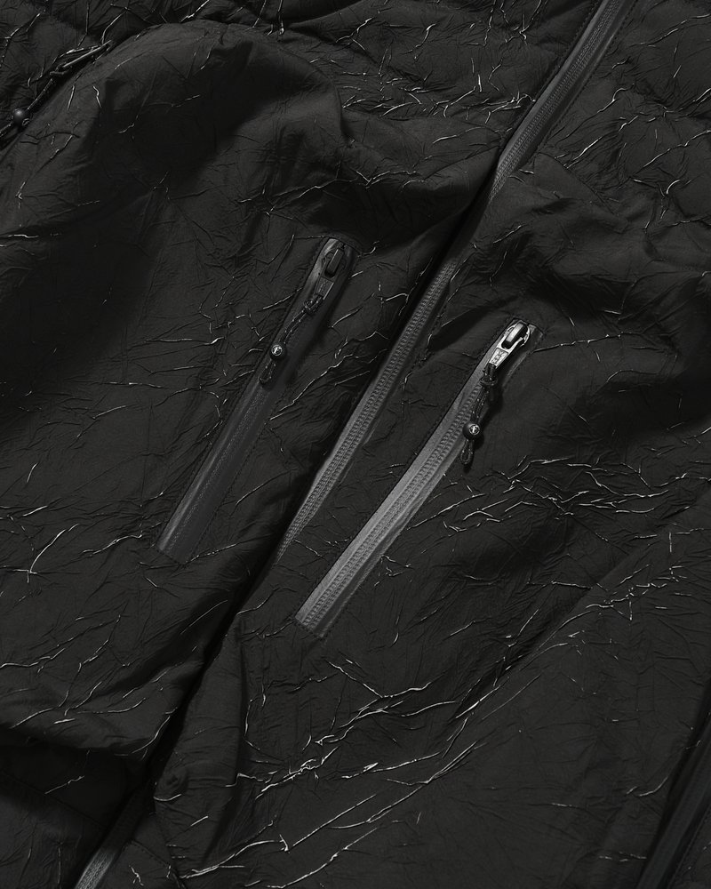 CRACK DOWN JACKET -BLACK-