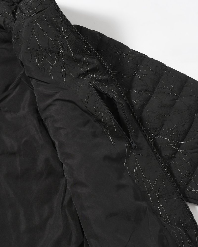 CRACK DOWN JACKET -BLACK-