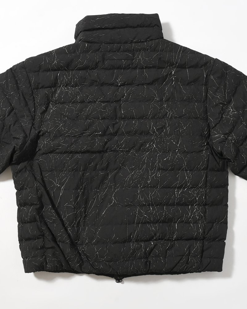 CRACK DOWN JACKET -BLACK-