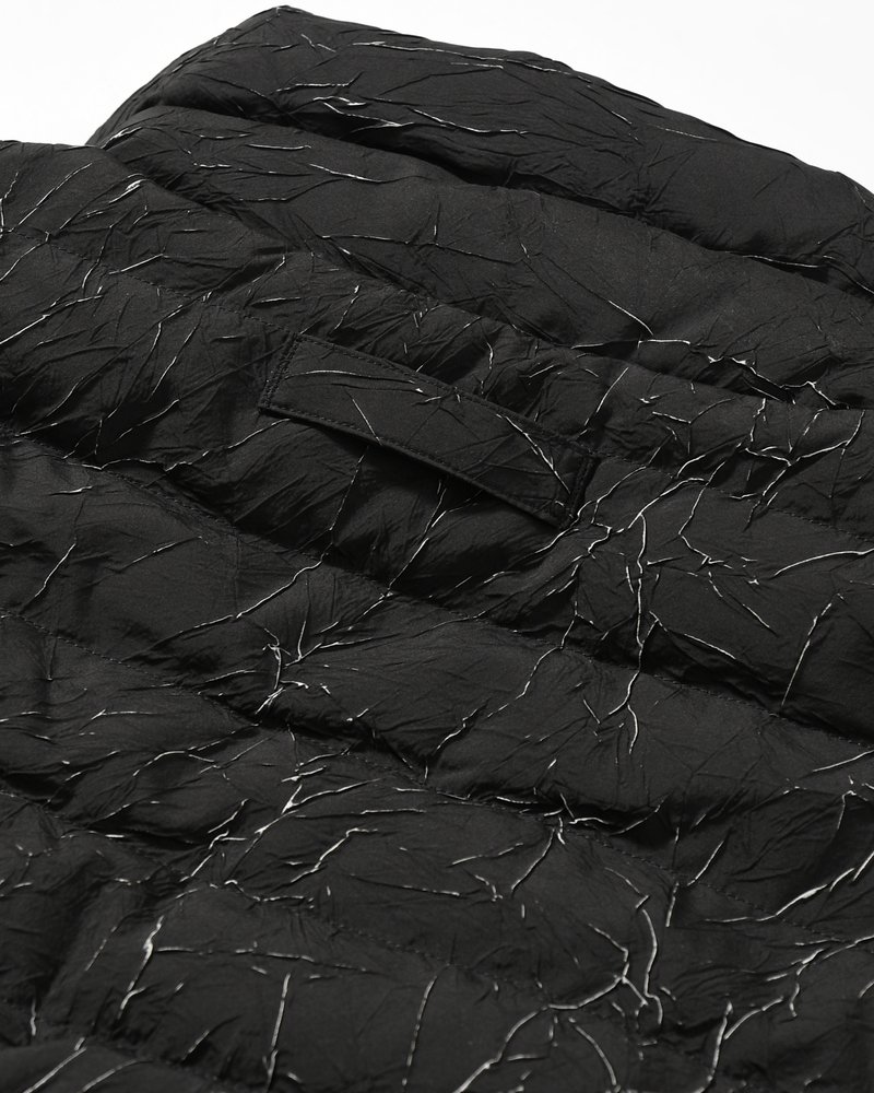 CRACK DOWN JACKET -BLACK-