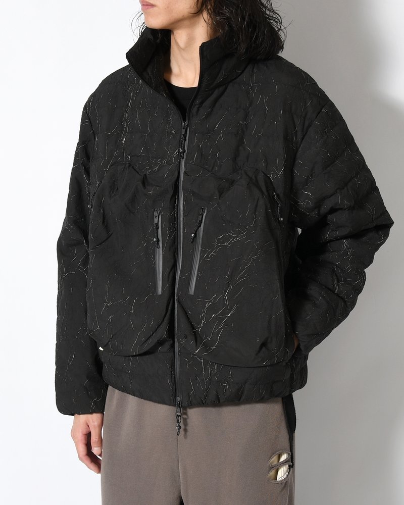 CRACK DOWN JACKET -BLACK-