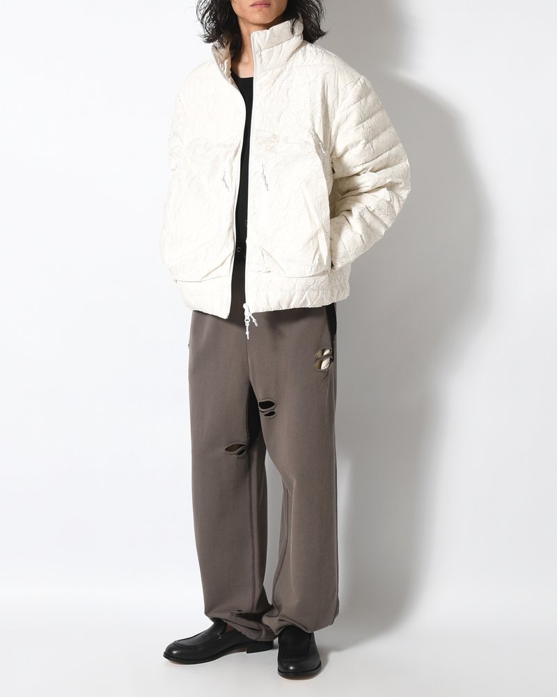 CRACK DOWN JACKET -ECRU-
