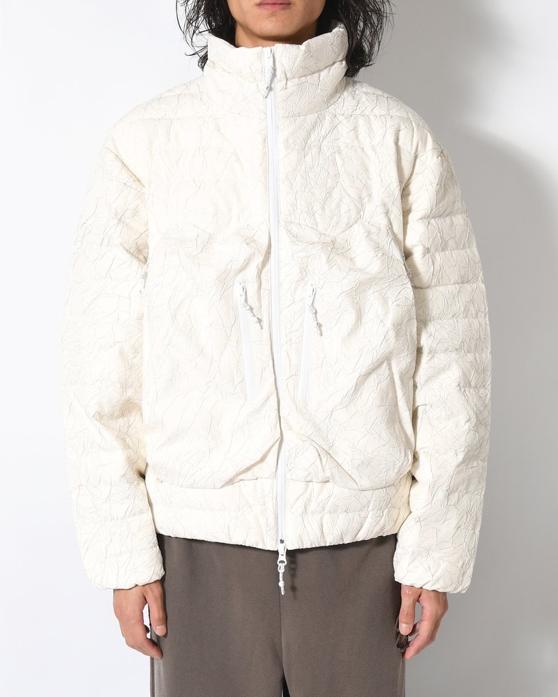 CRACK DOWN JACKET -ECRU-