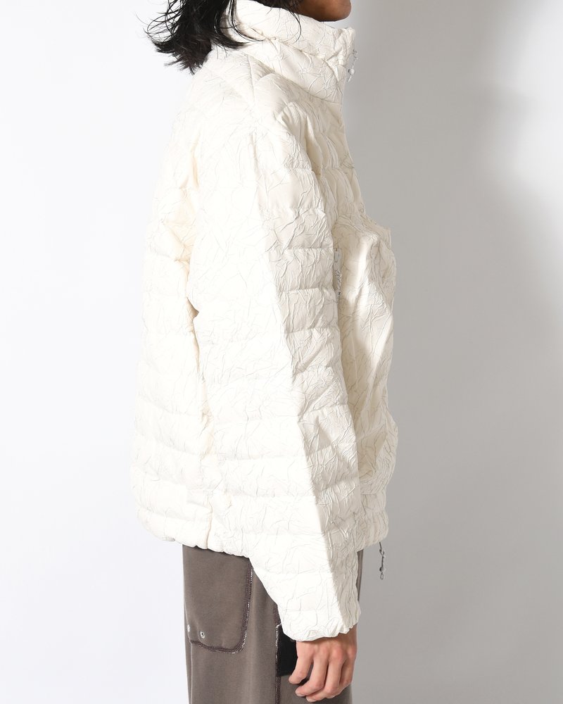 CRACK DOWN JACKET -ECRU-