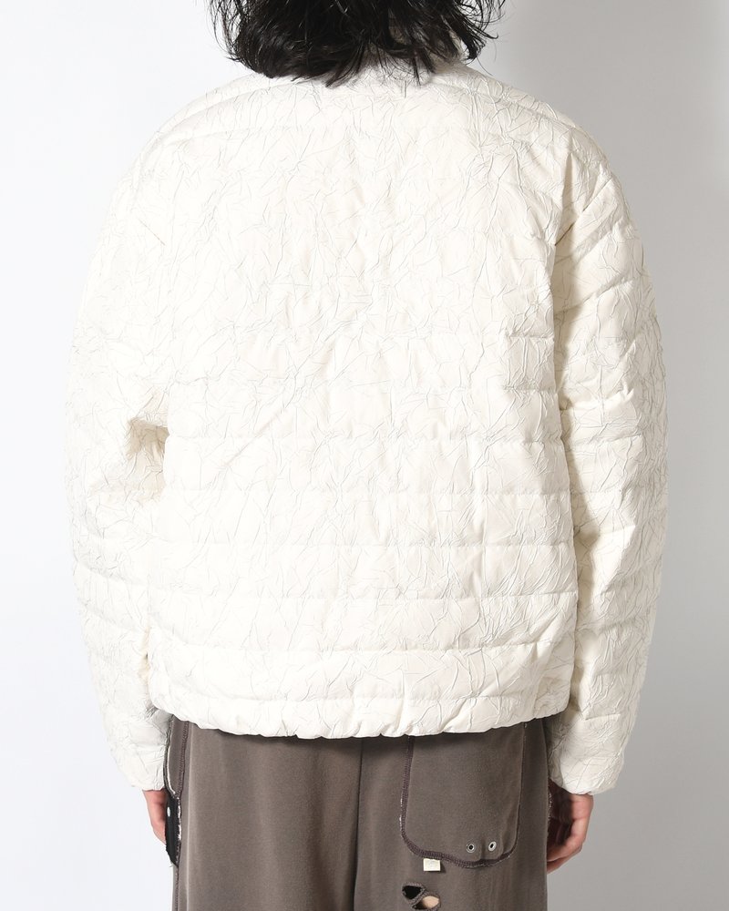 CRACK DOWN JACKET -ECRU-