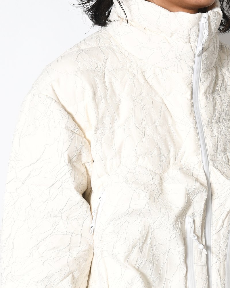 CRACK DOWN JACKET -ECRU-