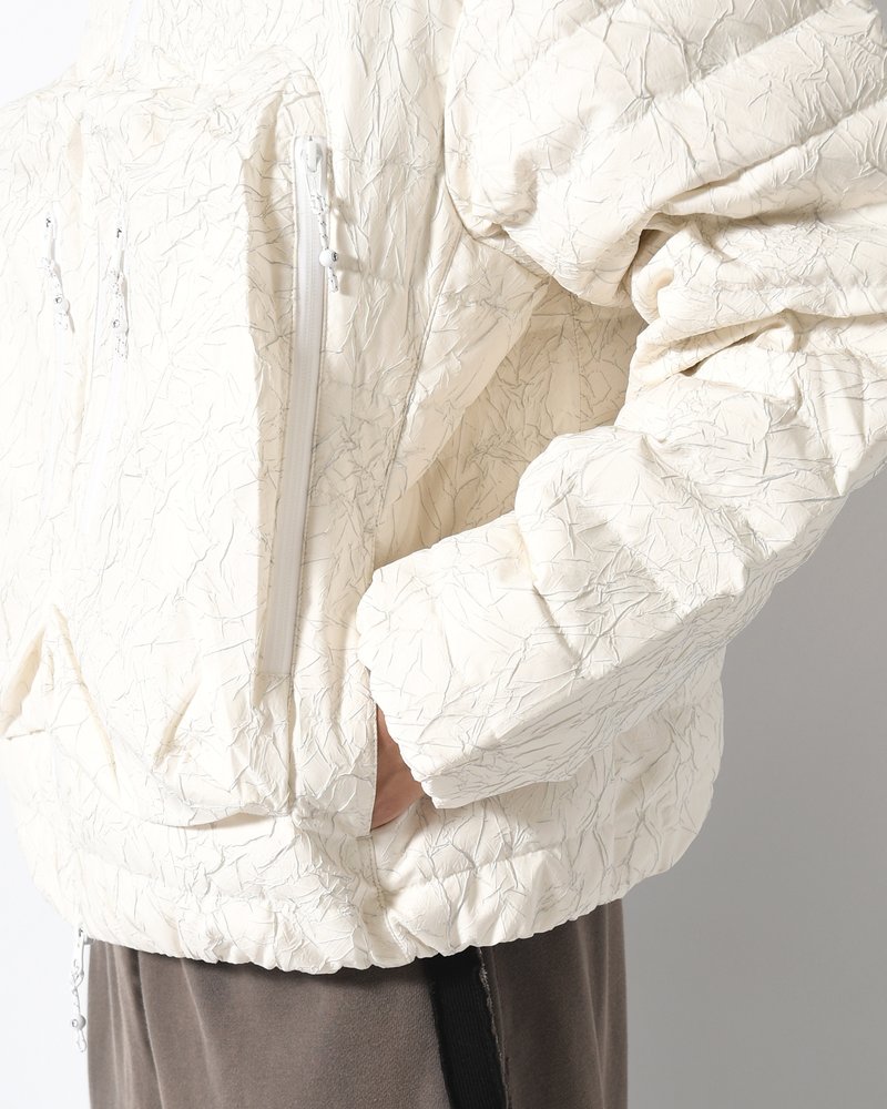 CRACK DOWN JACKET -ECRU-