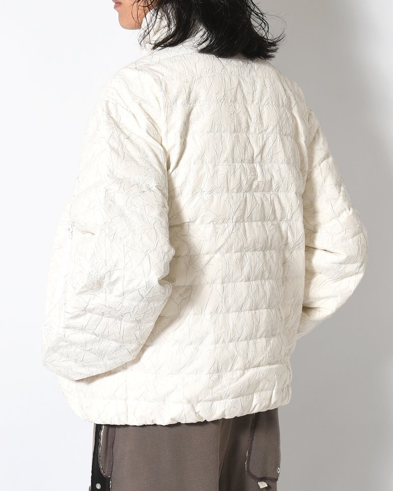 CRACK DOWN JACKET -ECRU-
