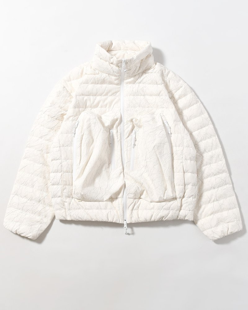 CRACK DOWN JACKET -ECRU-