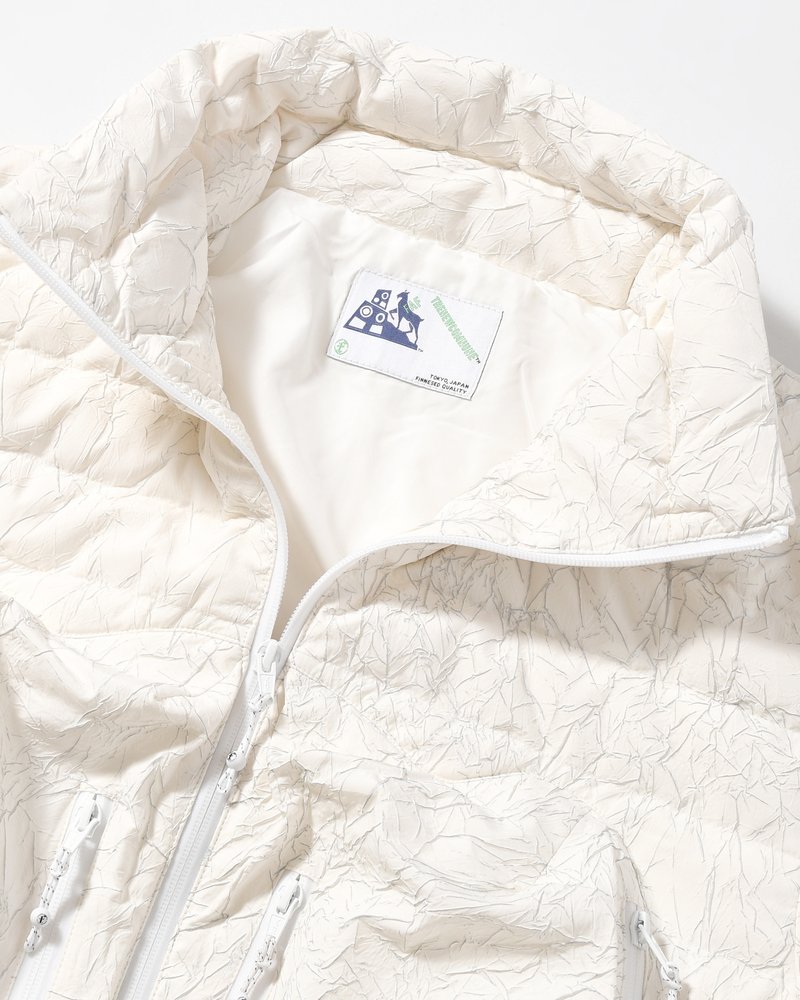 CRACK DOWN JACKET -ECRU-