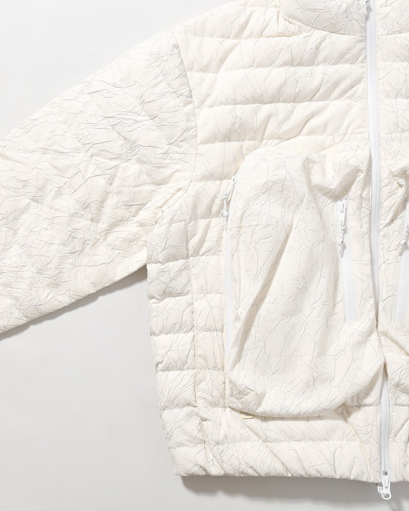 CRACK DOWN JACKET -ECRU-