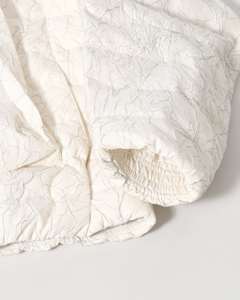 CRACK DOWN JACKET -ECRU-