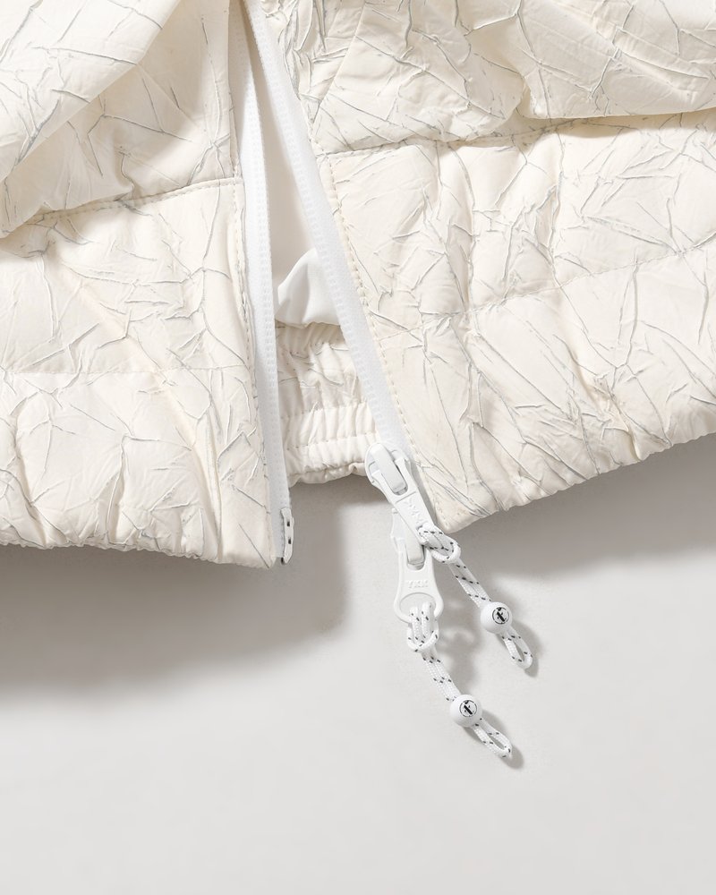 CRACK DOWN JACKET -ECRU-