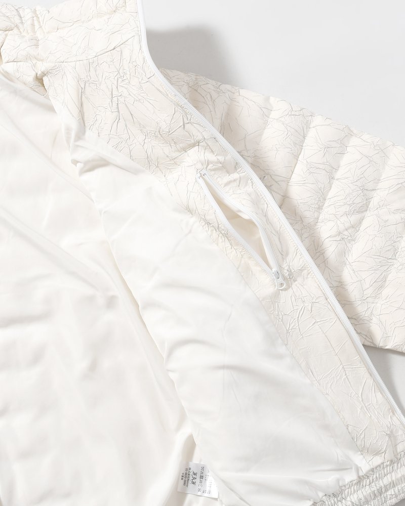 CRACK DOWN JACKET -ECRU-