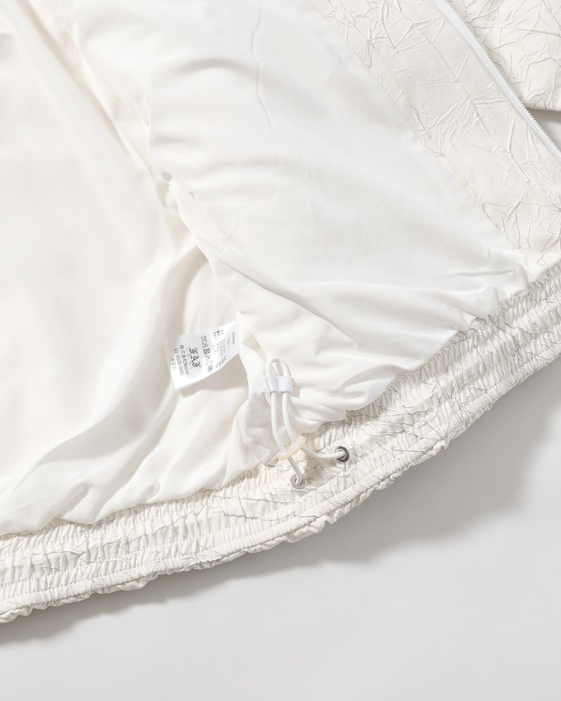 CRACK DOWN JACKET -ECRU-