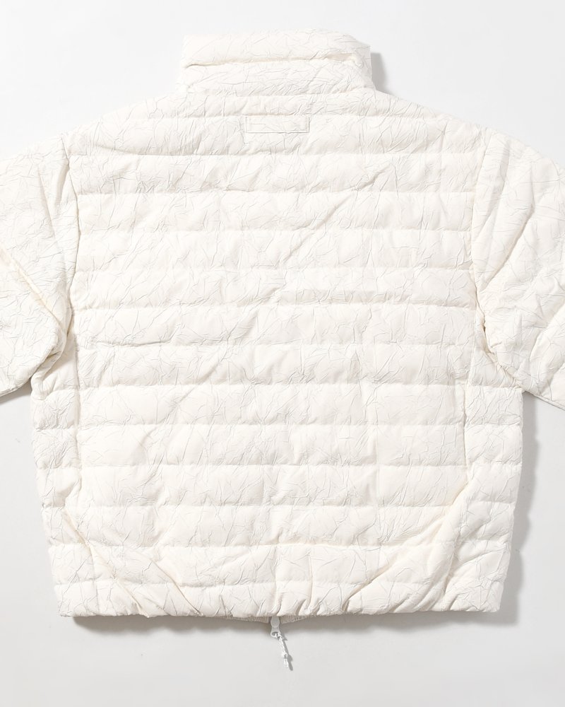 CRACK DOWN JACKET -ECRU-