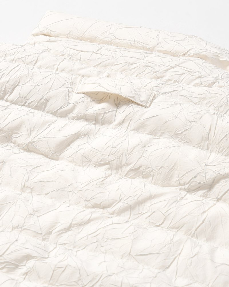 CRACK DOWN JACKET -ECRU-