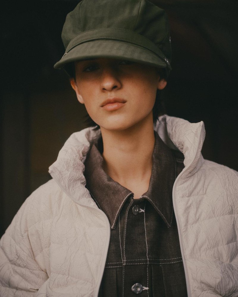 CRACK DOWN JACKET -ECRU-