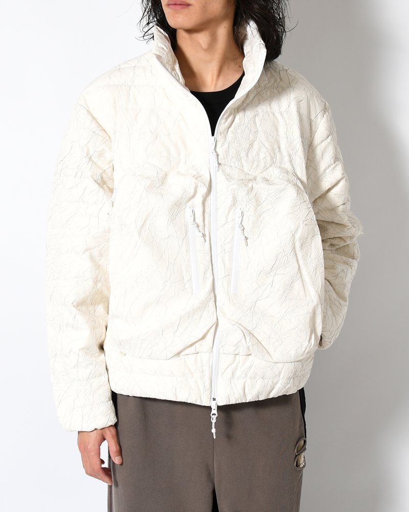 CRACK DOWN JACKET -ECRU-